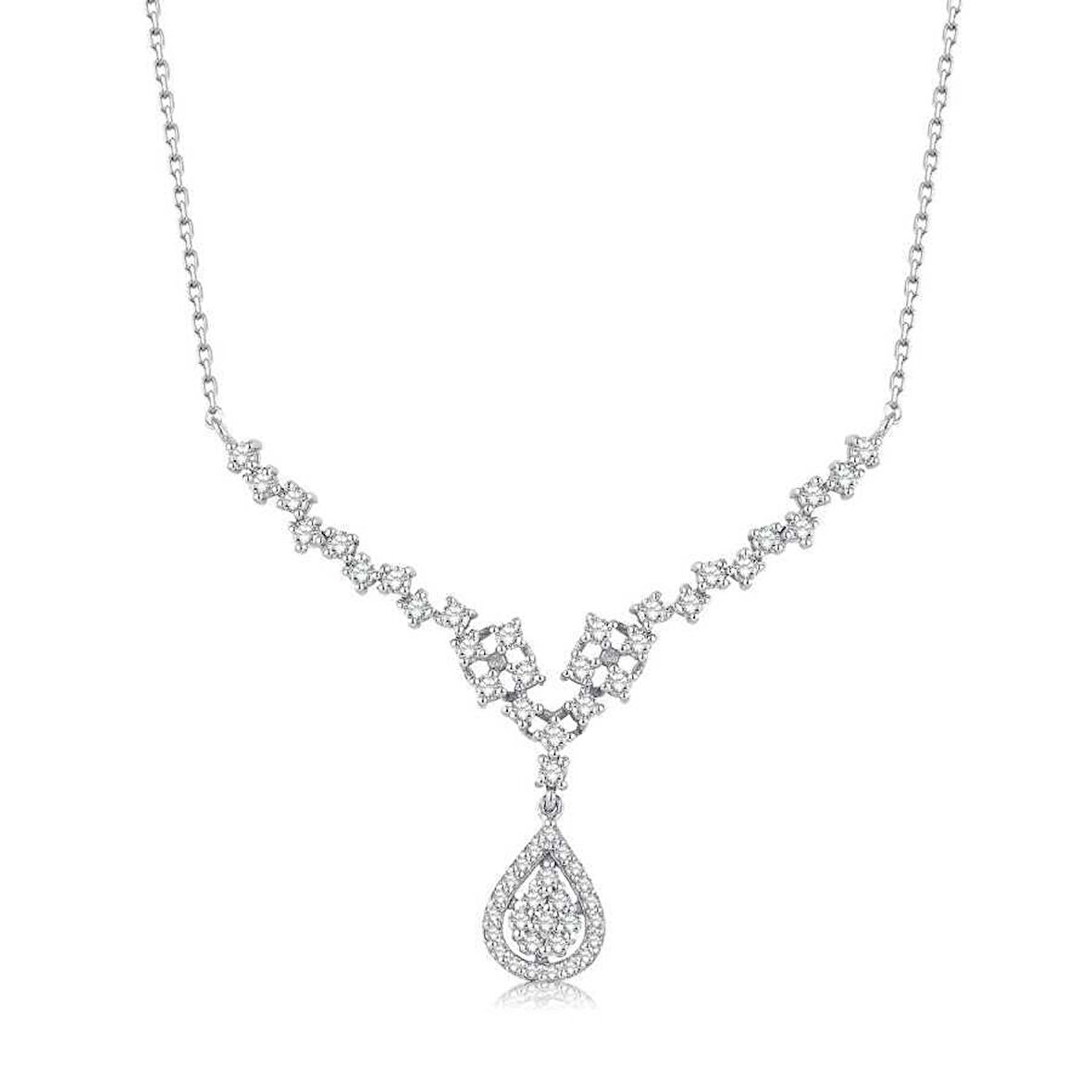 0.83 Karat Pırlanta Trend Kolye