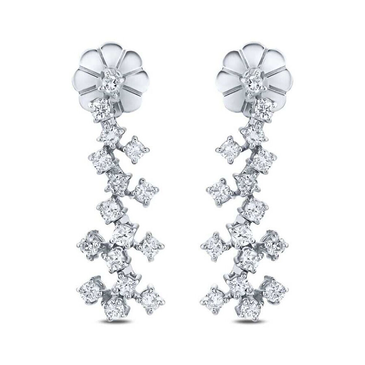 0.65 Karat Pırlanta Trend Küpe