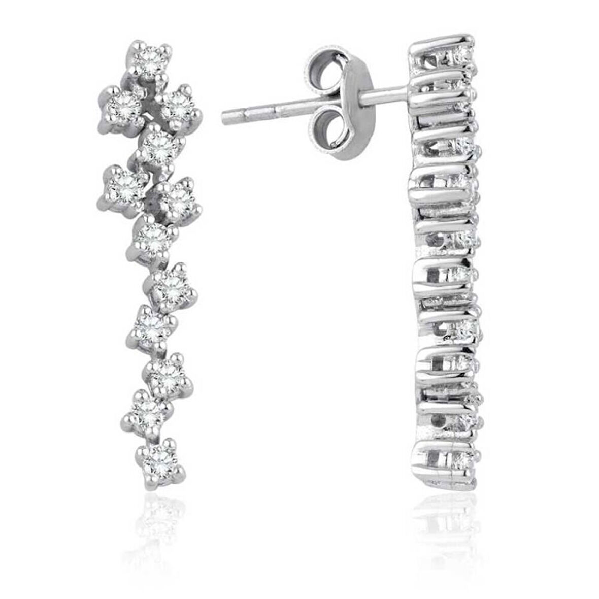 0.74 Karat Pırlanta Küpe