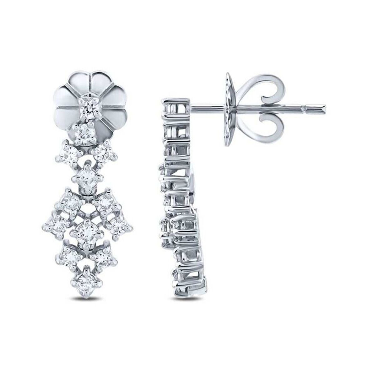 0.51 Karat Pırlanta Küpe