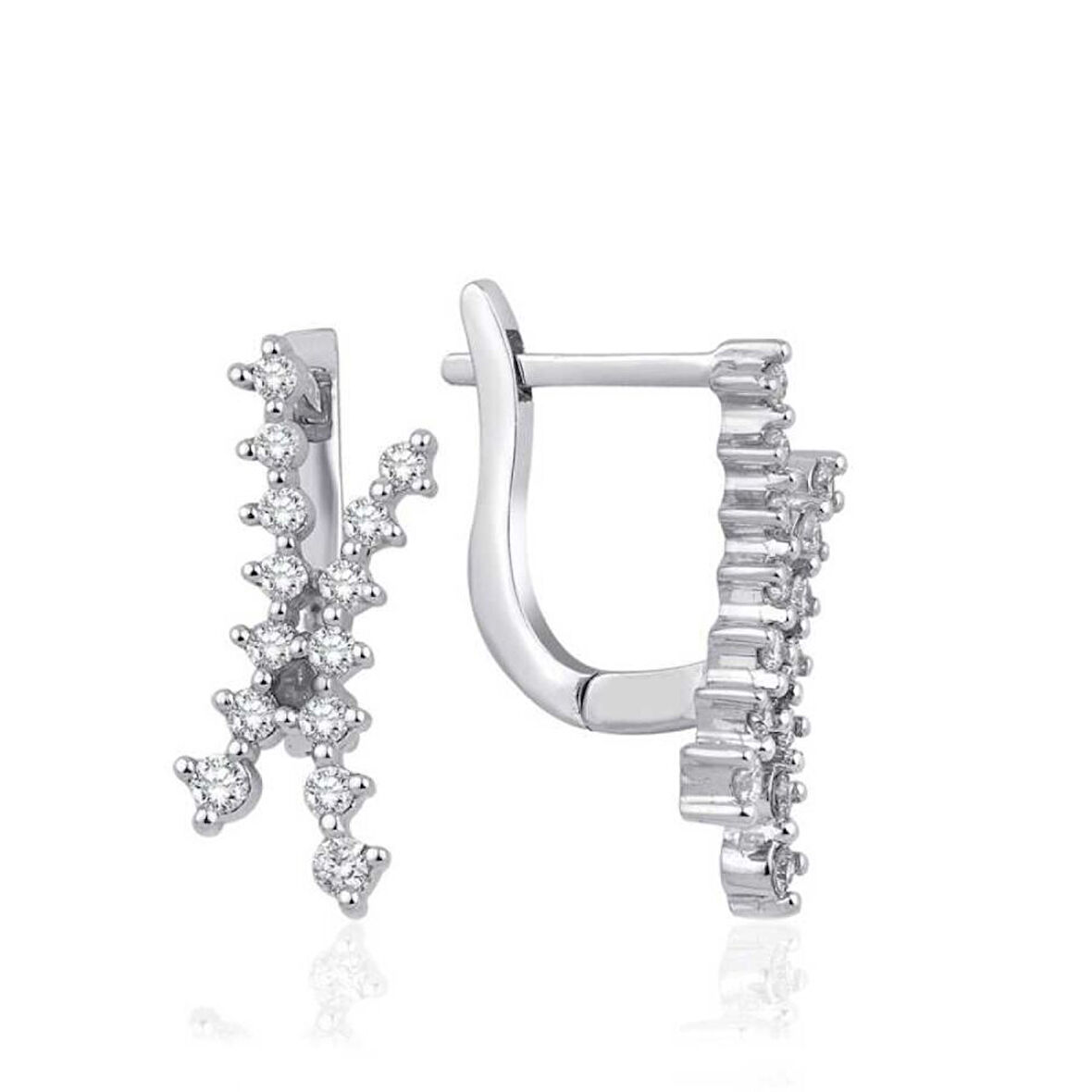 0.41 Karat Pırlanta Trend Küpe