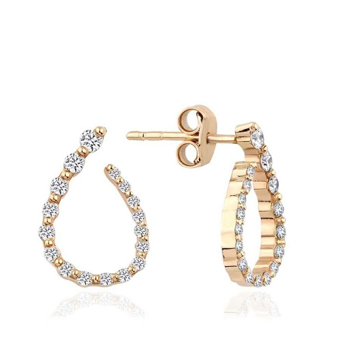 0.36 Karat Pırlanta Trend Küpe