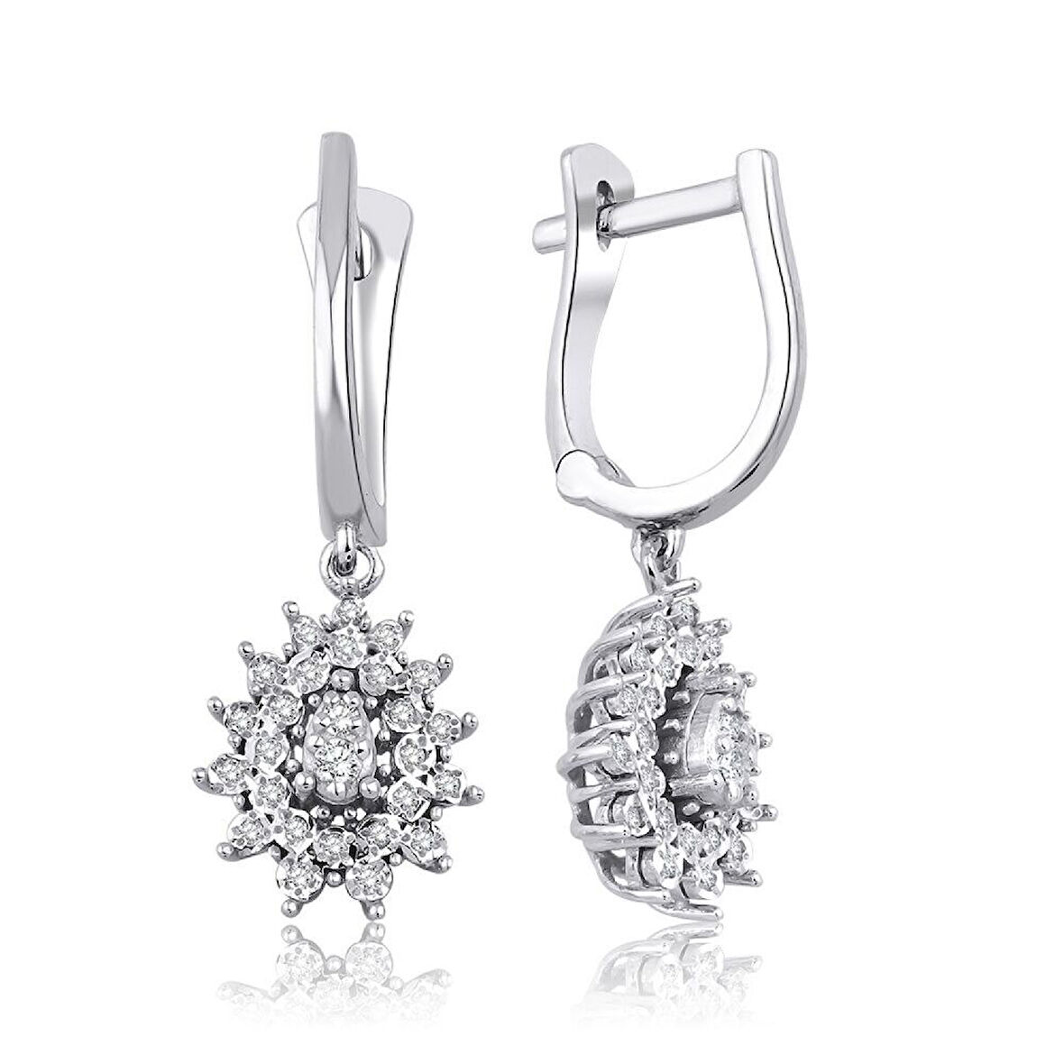 0.18 Karat Pırlanta Trend Küpe