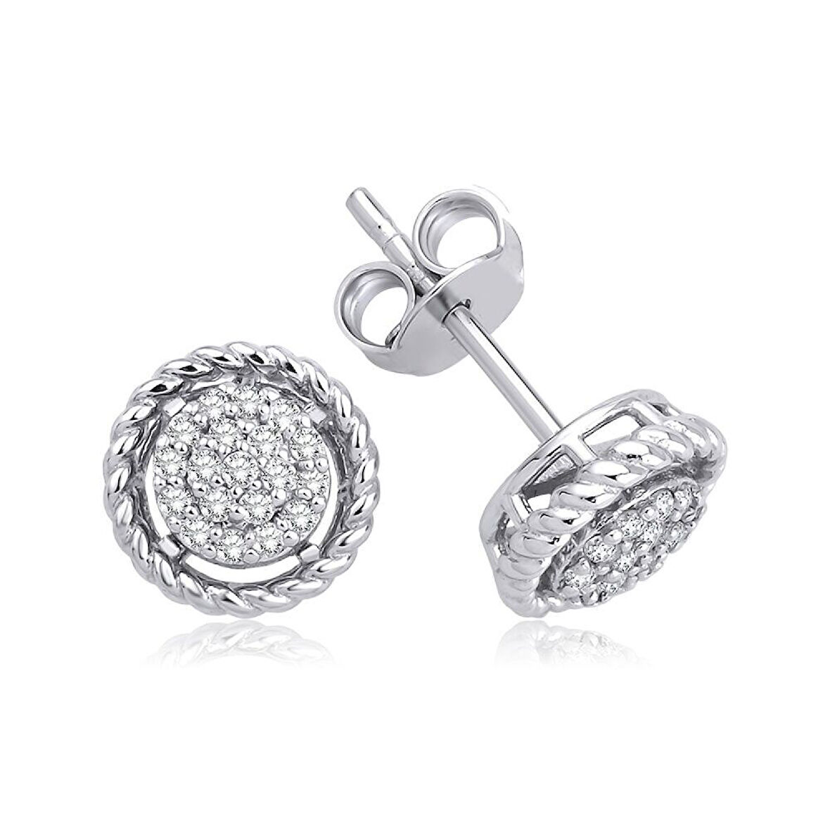 0.21 Karat Pırlanta Trend Küpe