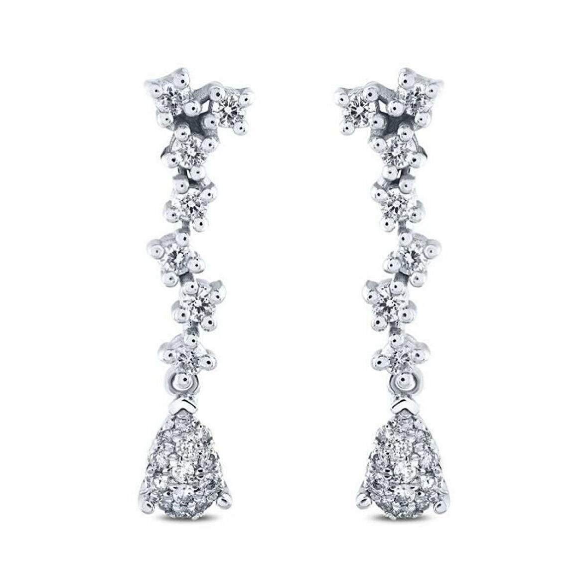 0.32 Karat Pırlanta Trend Küpe