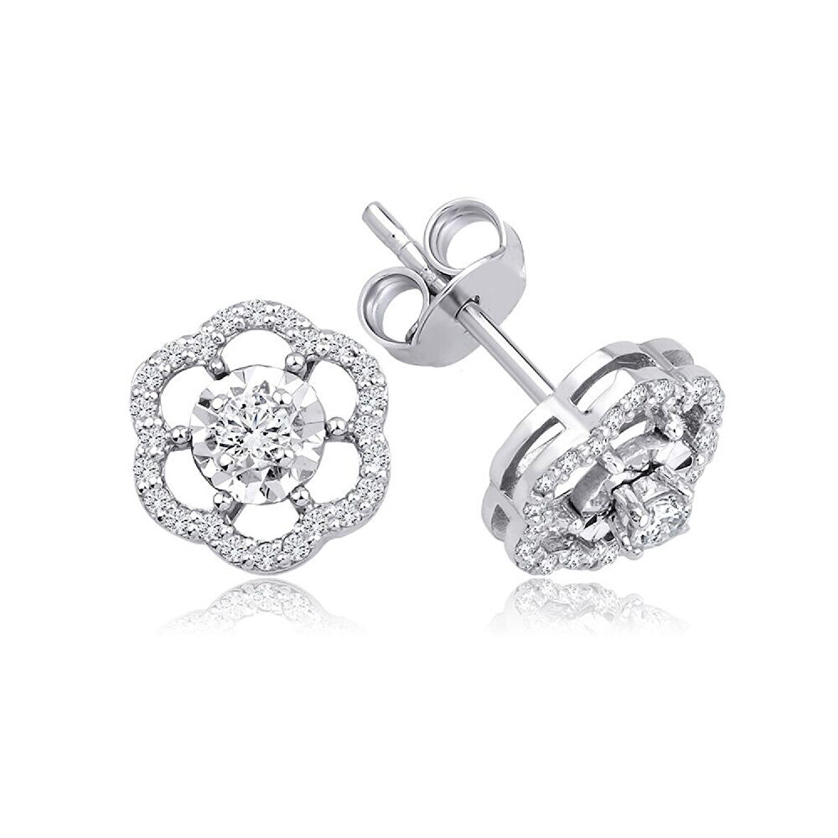 0.29 Karat Pırlanta Trend Küpe