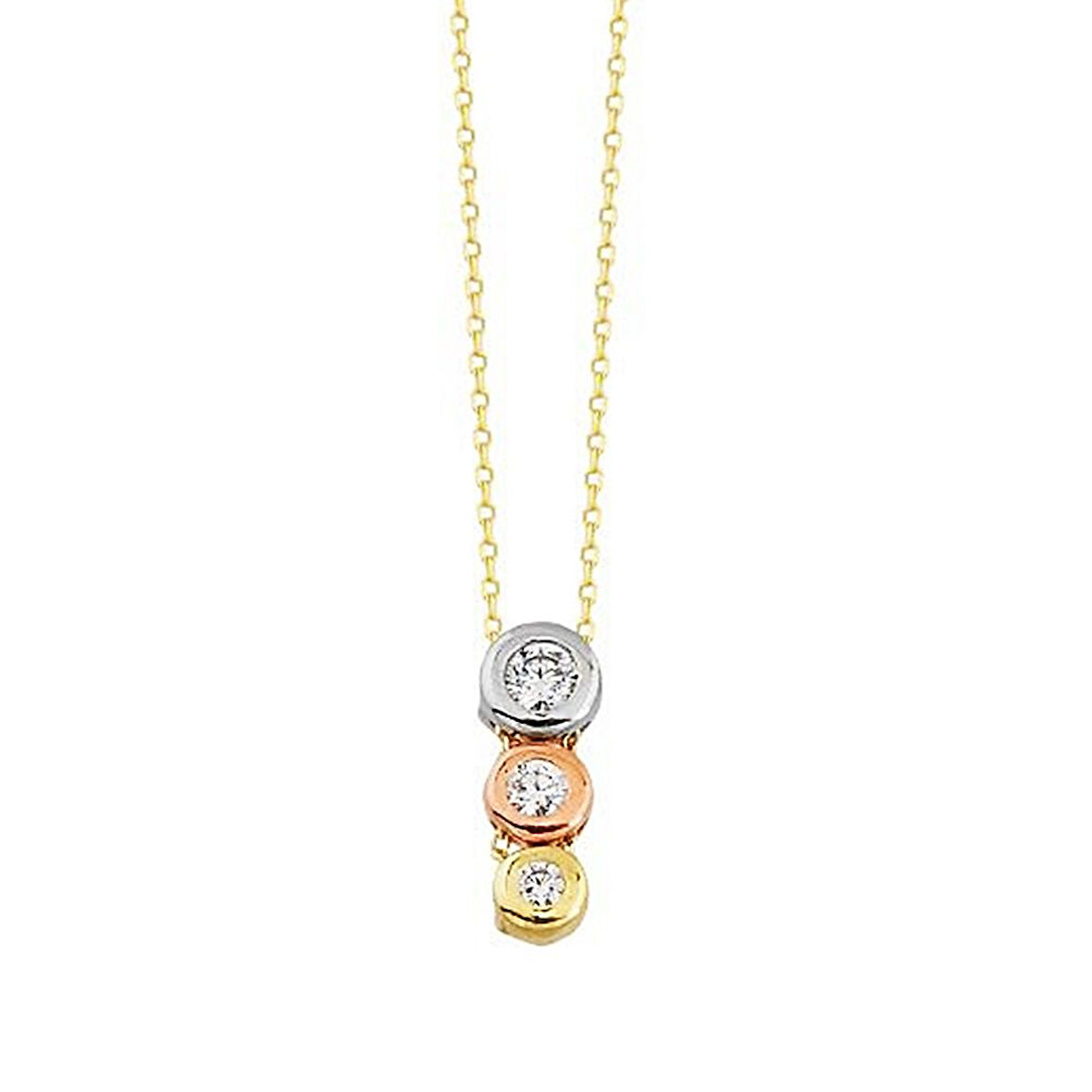 Tektaş Altın Kolye Tria 14K Gold