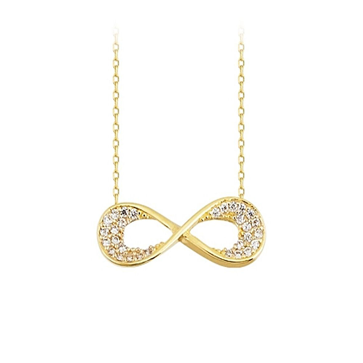  Altın Sonsuzluk Kolye 14K Gold