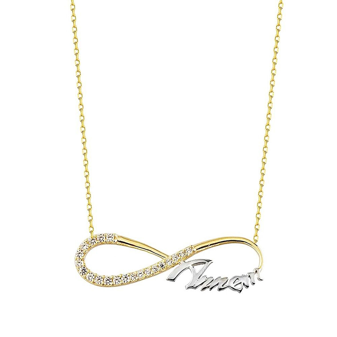 Sonsuz Annem Altın Kolye 14K Gold