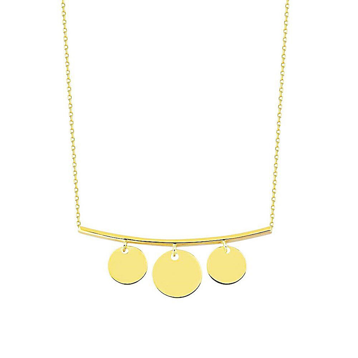 Pullu Altın Kolye 14K Gold