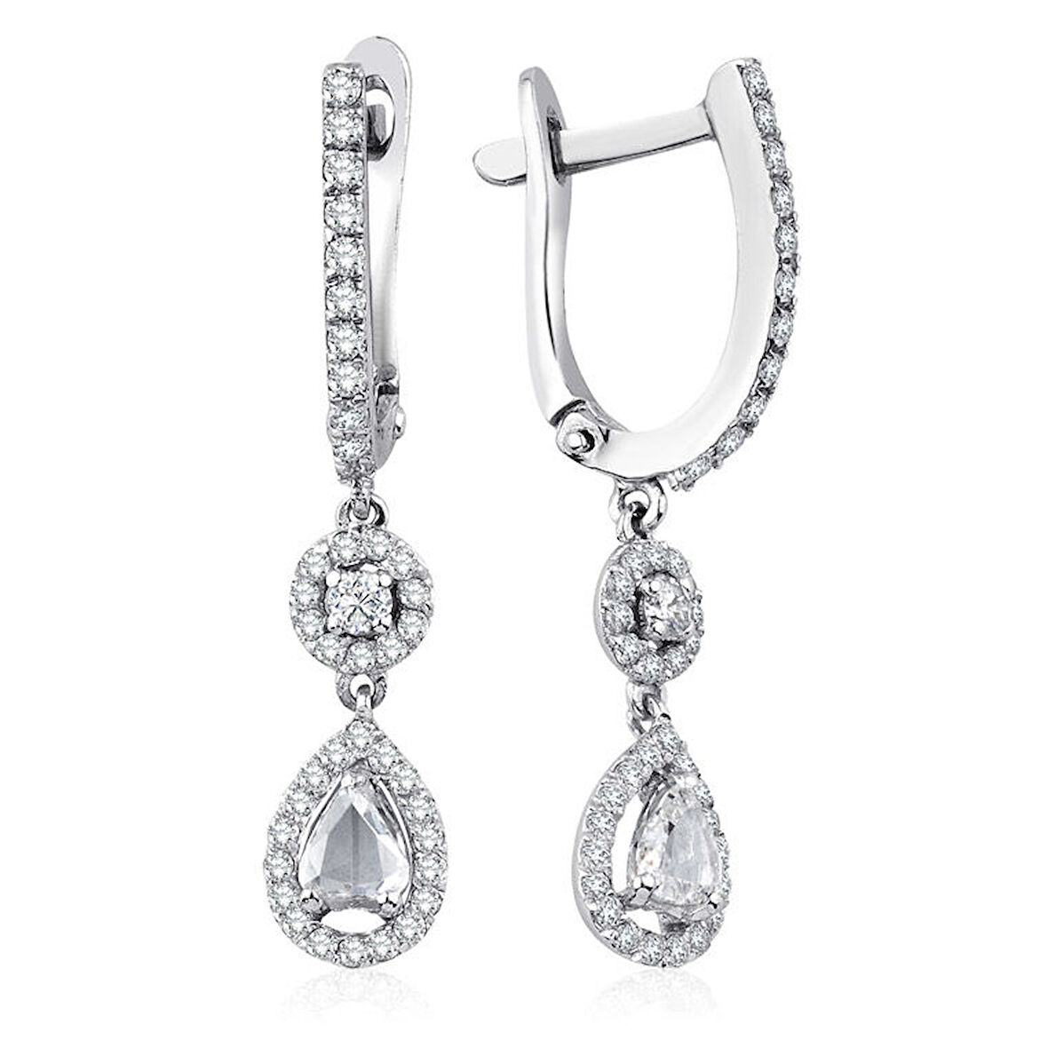0.80 ct. Pırlanta Elmas Küpe