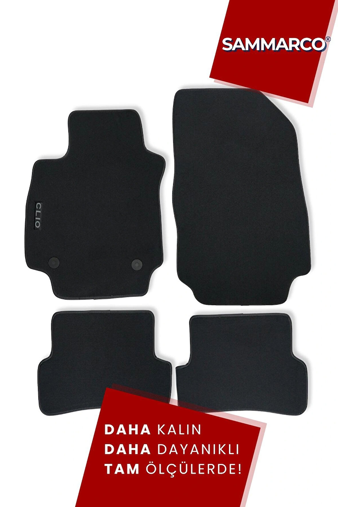 Renault Clio 4 2012-2019 Halı Paspas Velur Paspas Kumaş Paspas Oto Paspas