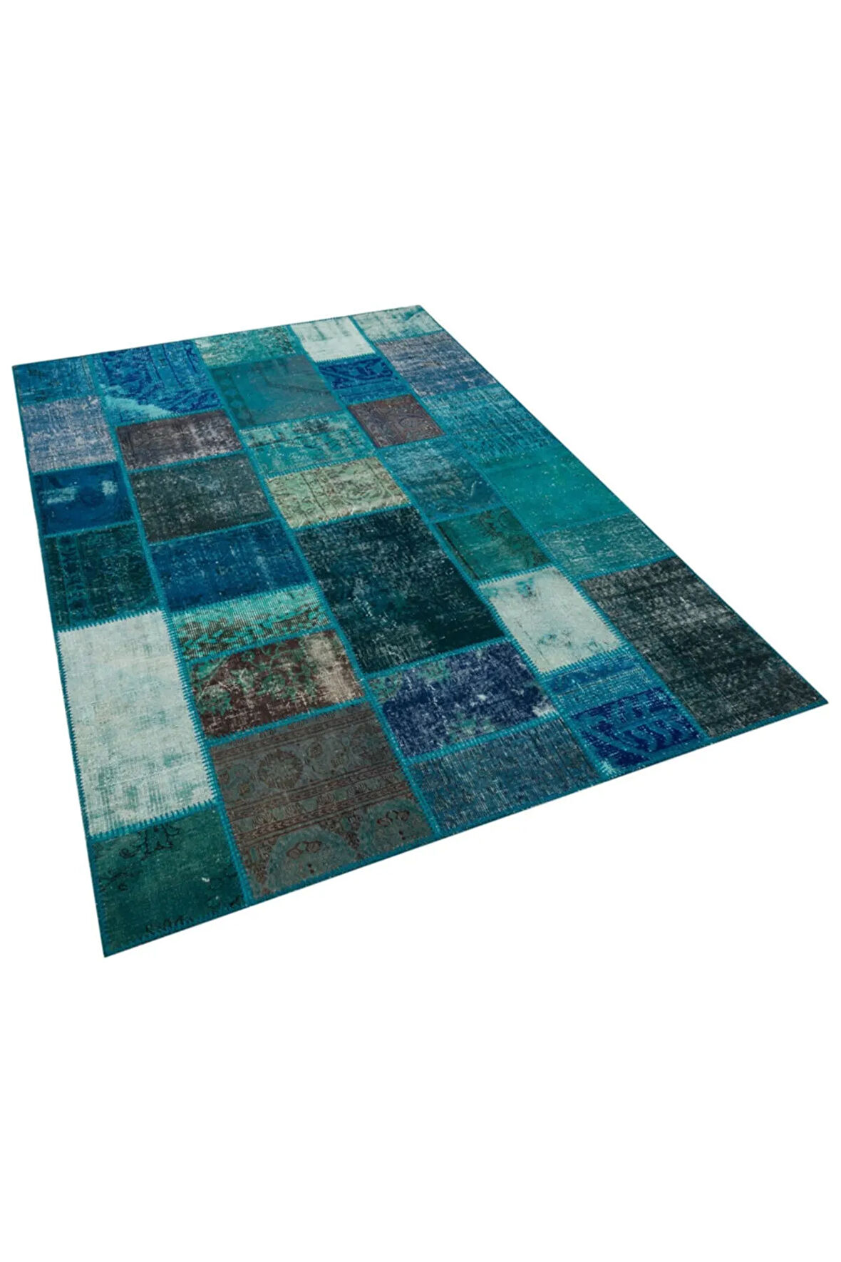 Patchwork El Dokuma Eskitme Halı 160 X 230 Cm 5934