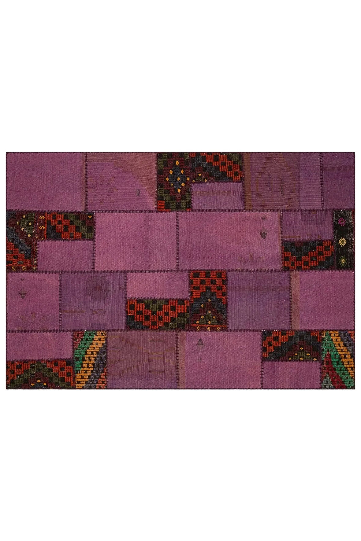 Eşsiz Güzelliğe Sahip Patchwork Halı 160 X 230 Cm 6281