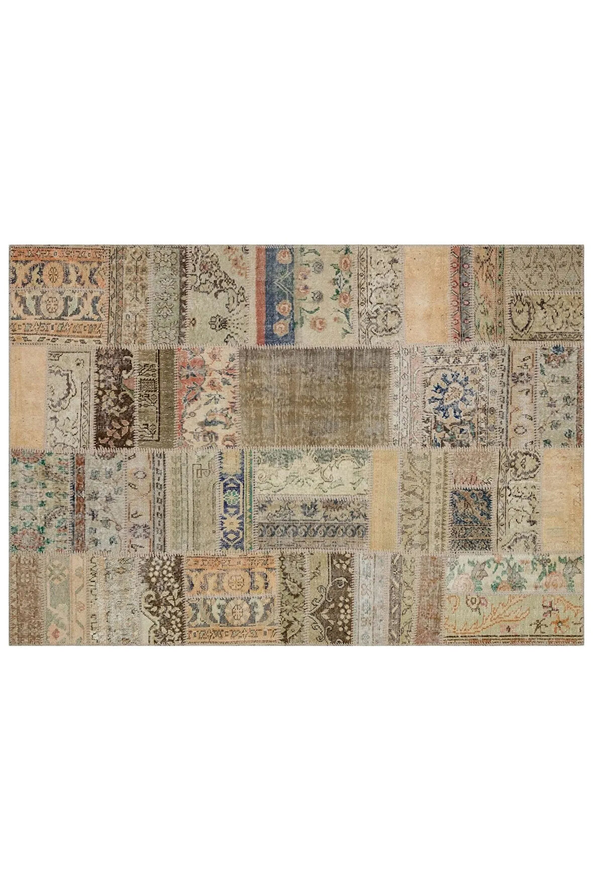 Eşsiz Güzelliğe Sahip Patchwork Halı 160 X 230 Cm 6285