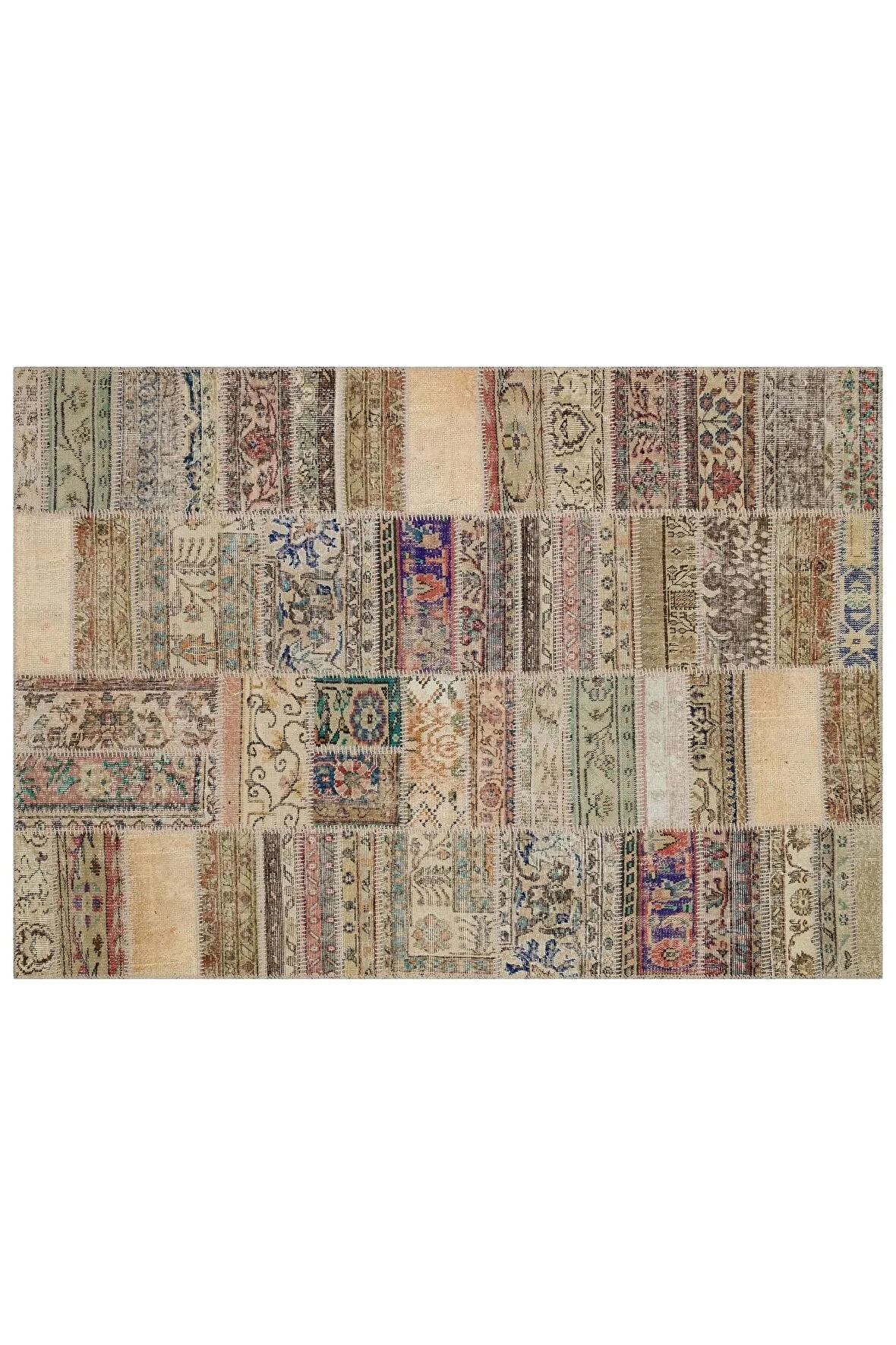 Eşsiz Güzelliğe Sahip Patchwork Halı 160 X 230 Cm 6286