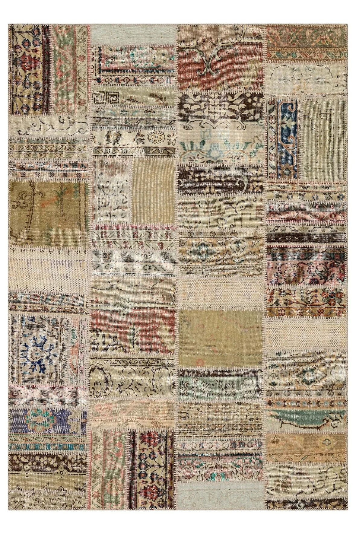 Yumuşak Ve Konforlu Patchwork Halı 230x160 Cm 6341