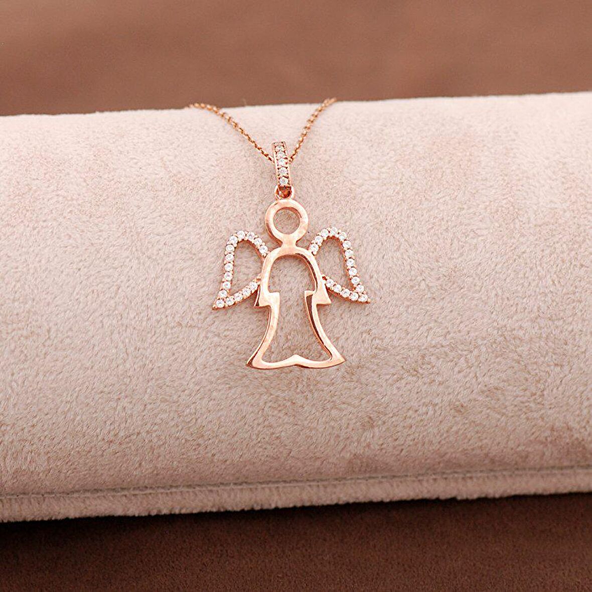 Melek Kolye Rose Gümüş 3646