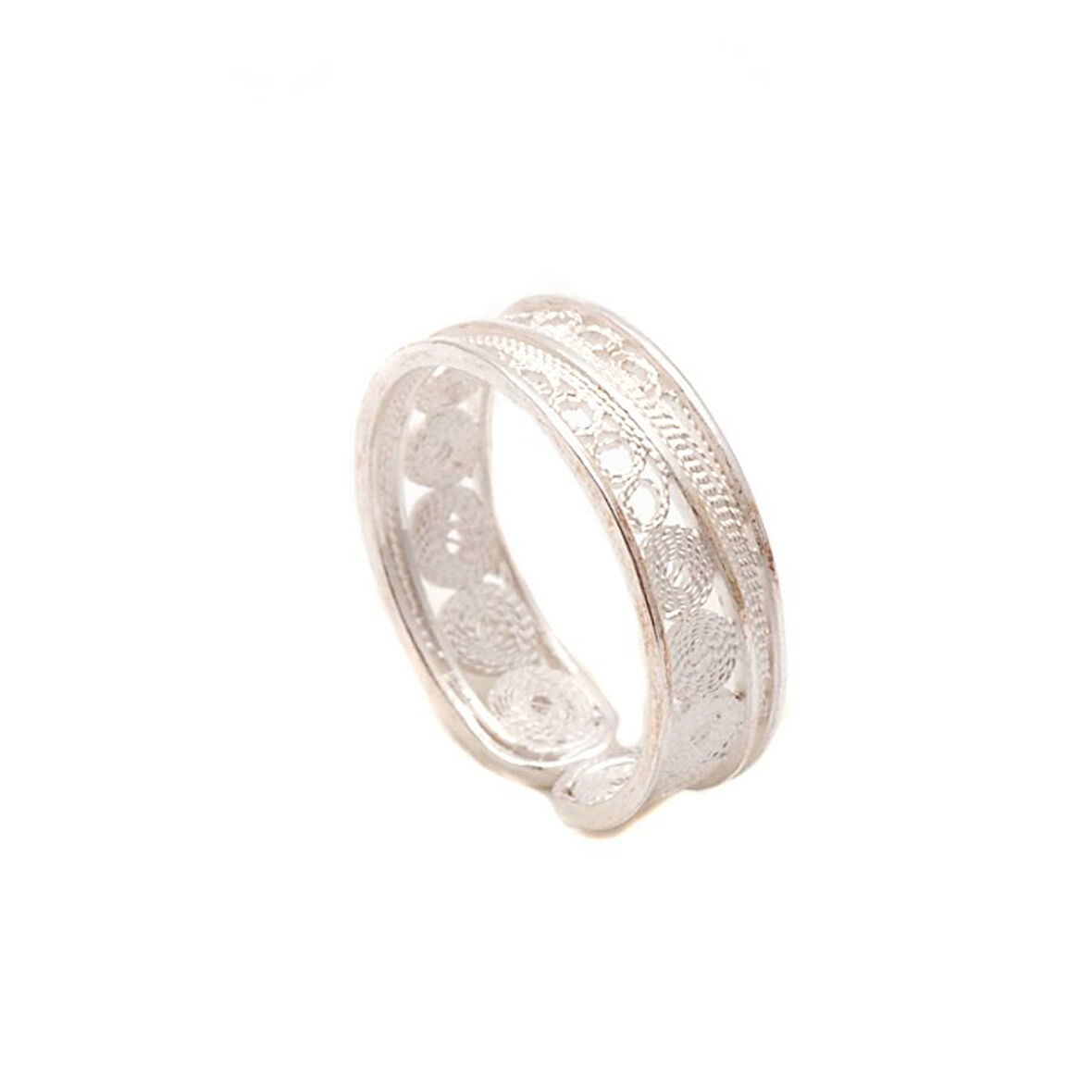 Telkari El Yapımı Gümüş Yüzük 1109