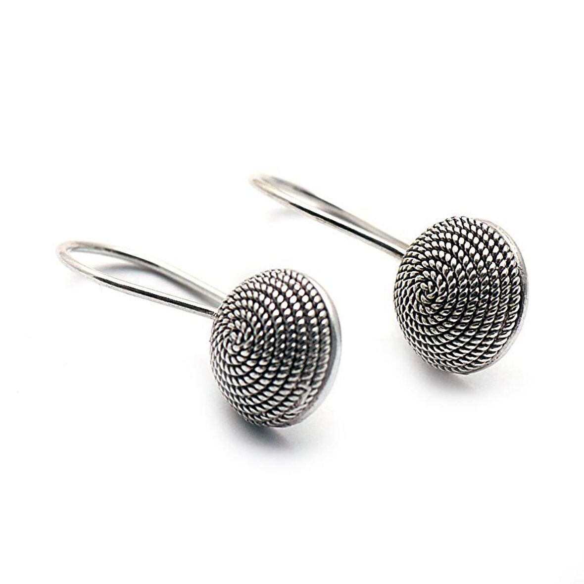 Tel Burma Telkari El Yapımı Gümüş Küpe 489