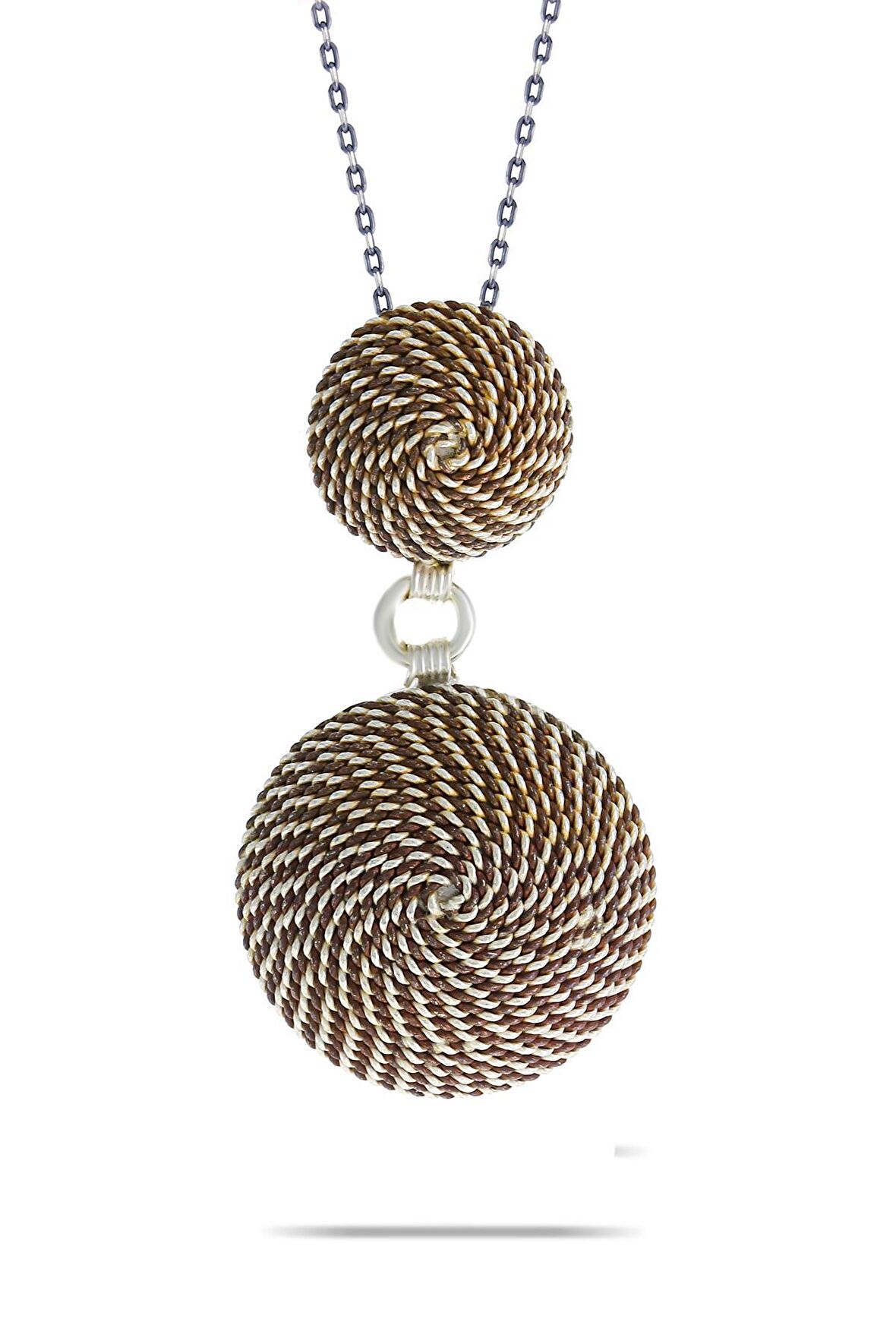 Telkari İşlemeli El Sarması Gümüş Kolye 6776