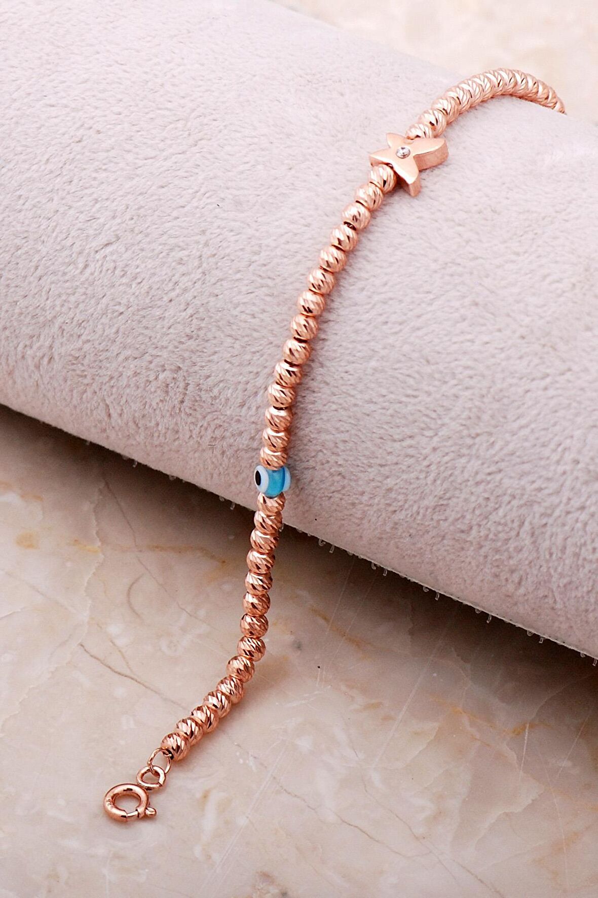 Kelebek Rose Gümüş Dorissa Bileklik 3483