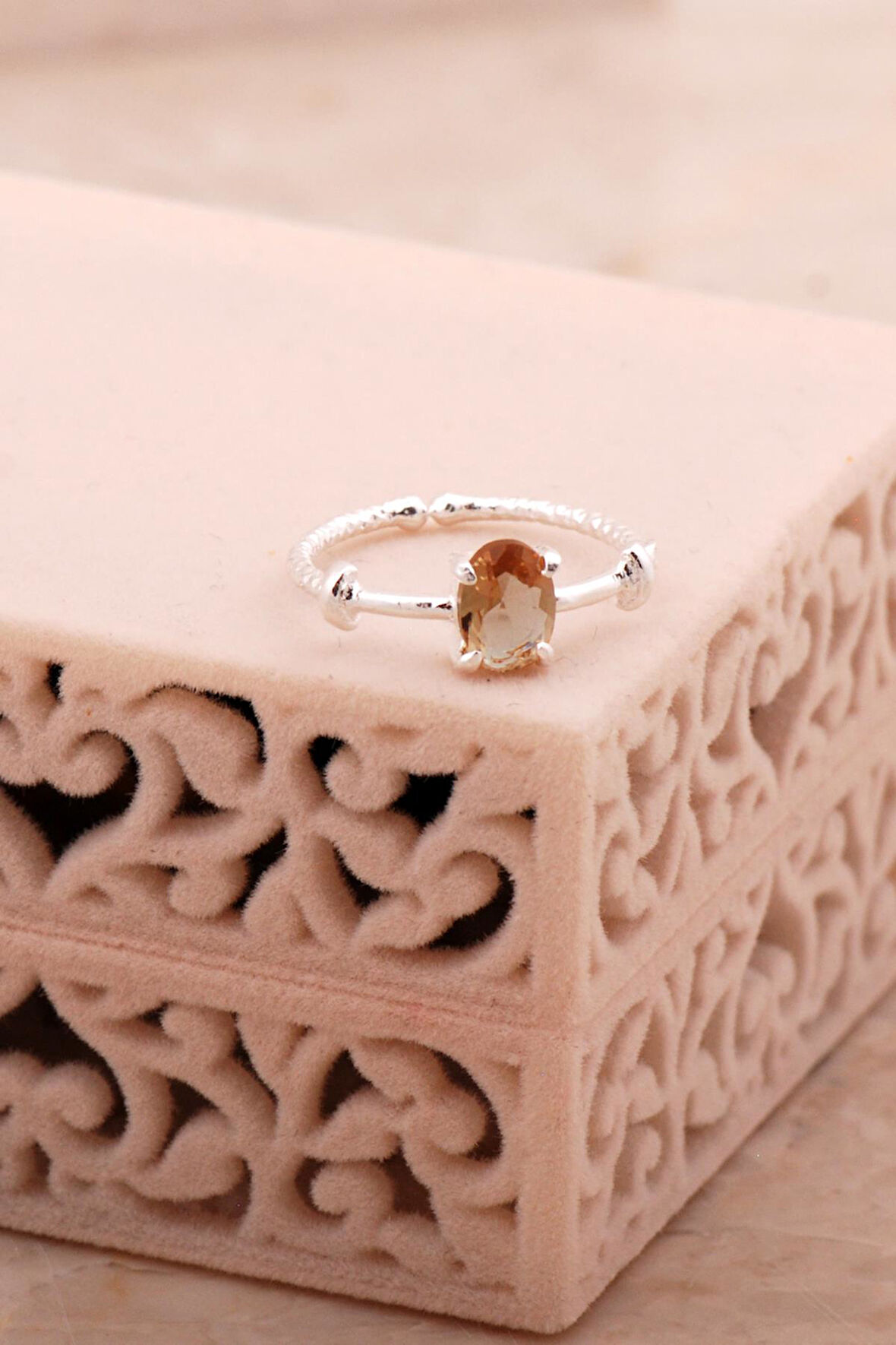 Sultan Taşlı Renk Değiştiren Gümüş Yüzük 5801