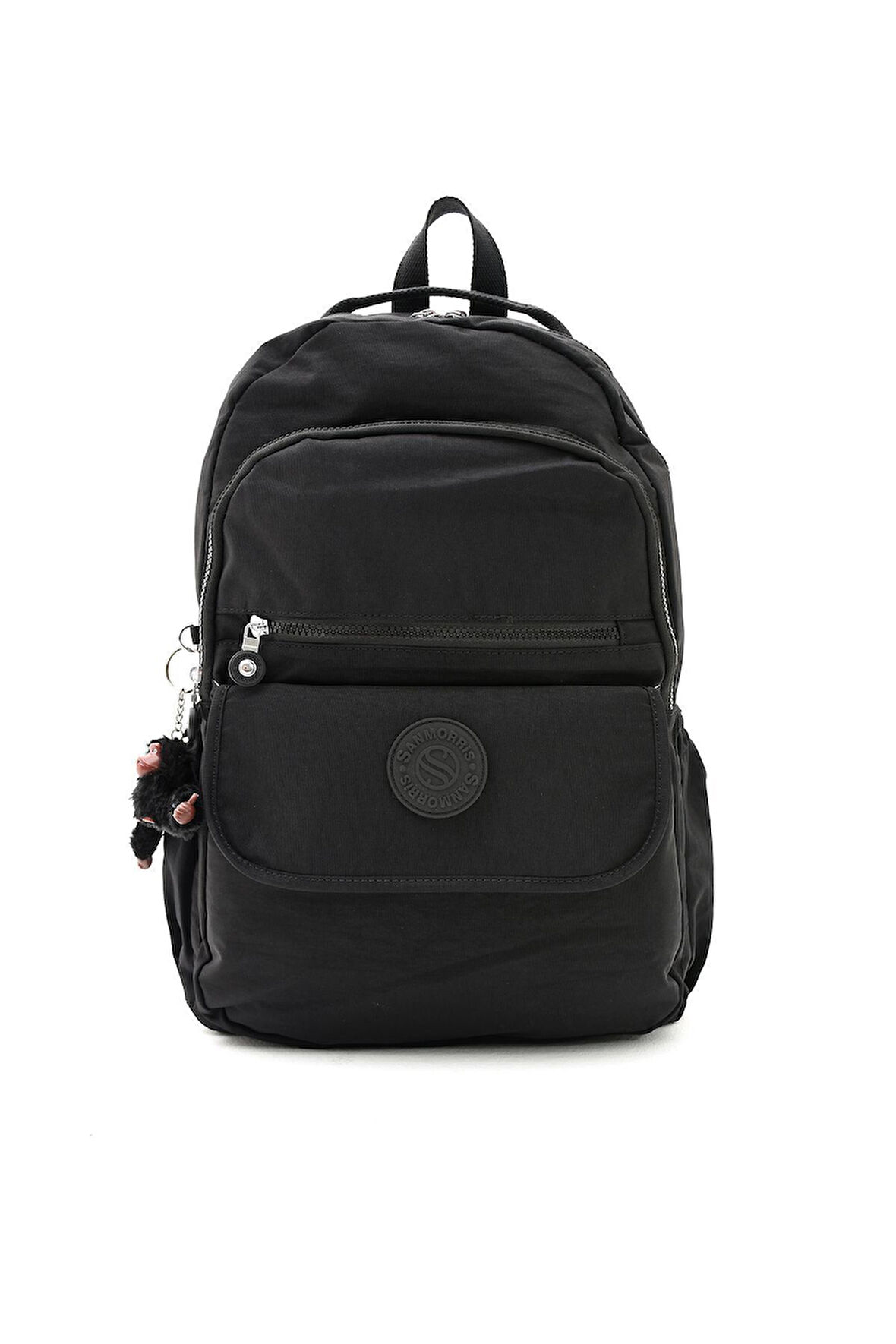 Unisex Suya Dayanıklı Kumaş Siyah Renkli Laptop Bölmeli Büyük Boy Okul Seyahat Sırt Çantası