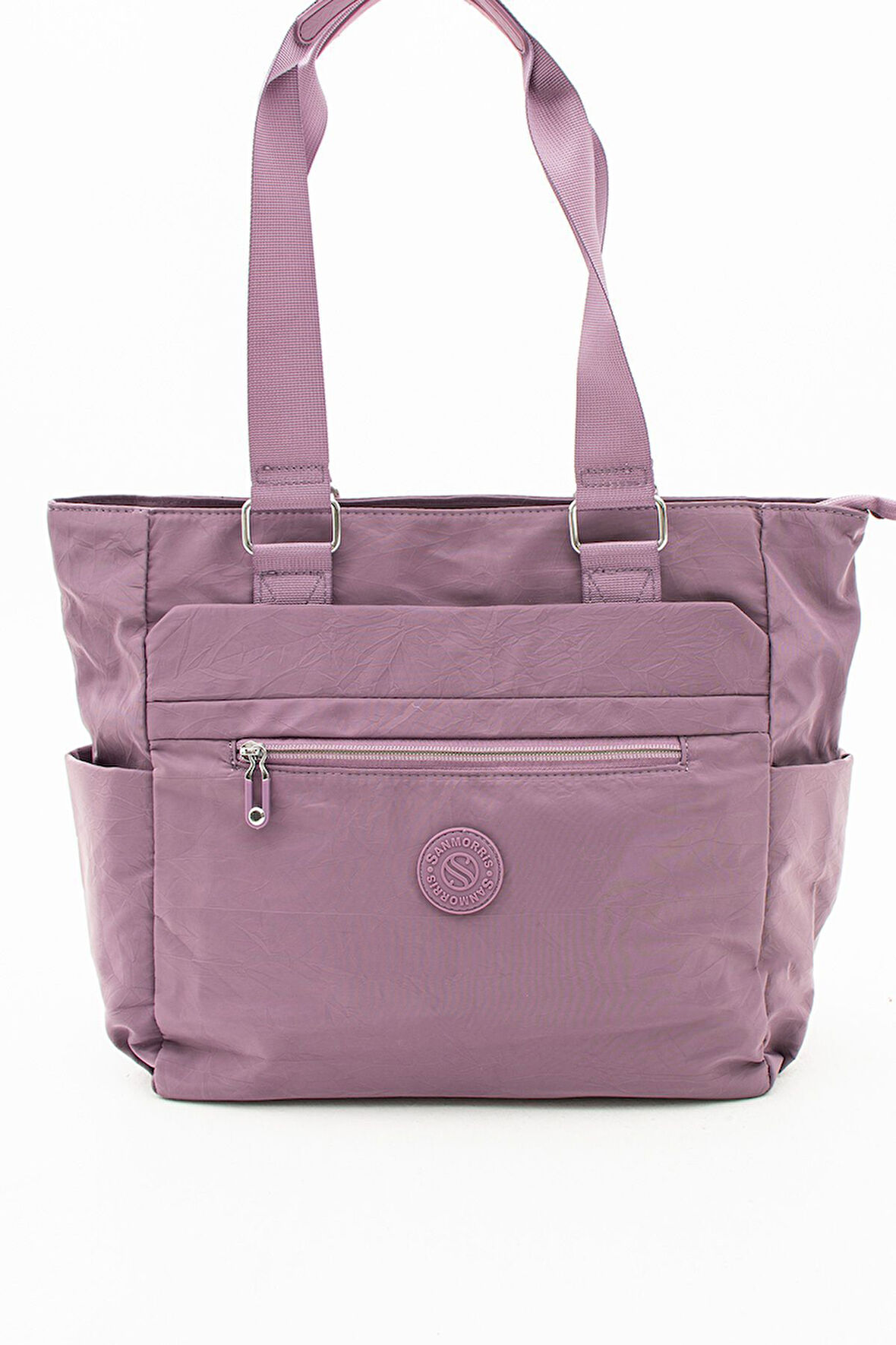 Kadın Çok Gözlü Kullanışlı Suya Dayanıklı Saten Kumaş El ve Omuz Çantası