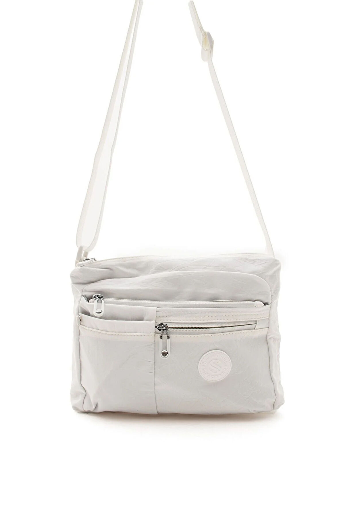 Kadın Çok Gözlü Suya Dayanıklı Paraşüt Kumaş Ayarlanabilir Çapraz Askılı Omuz Çantası