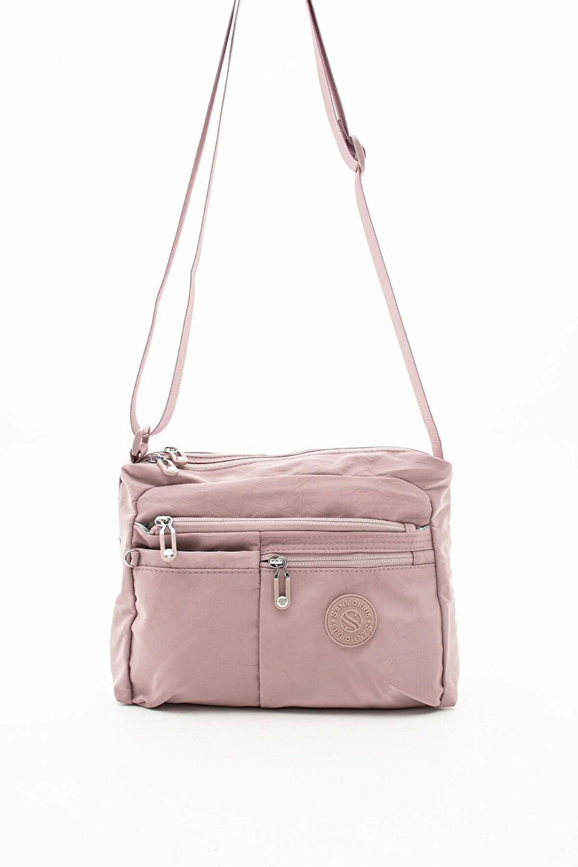 Kadın Çok Gözlü Suya Dayanıklı Paraşüt Kumaş Ayarlanabilir Çapraz Askılı Omuz Çantası