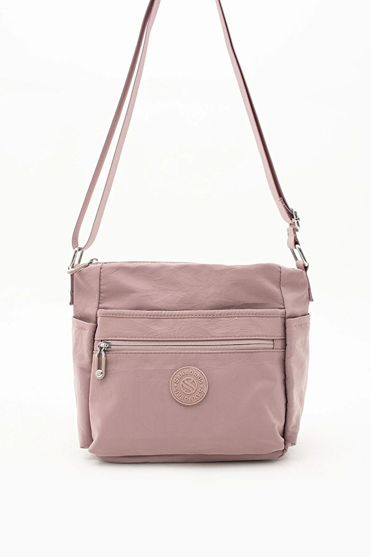 Kadın Çok Gözlü Suya Dayanıklı Paraşüt Kumaş Ayarlanabilir Çapraz Askılı Omuz Çantası