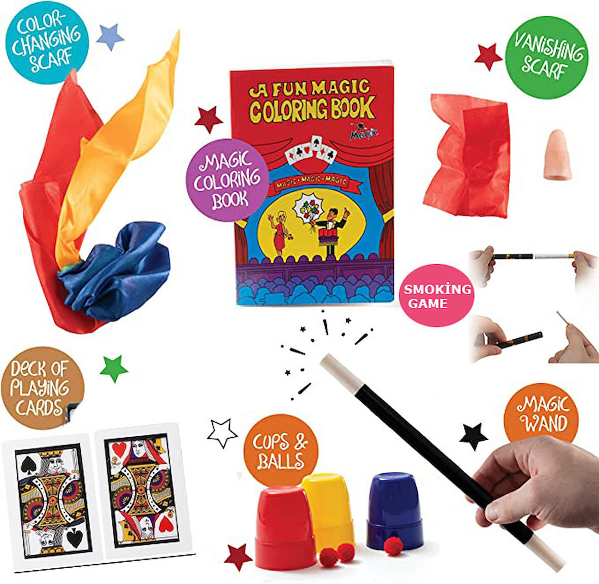 7 Parçalık Lüks Sihirbazlık Seti