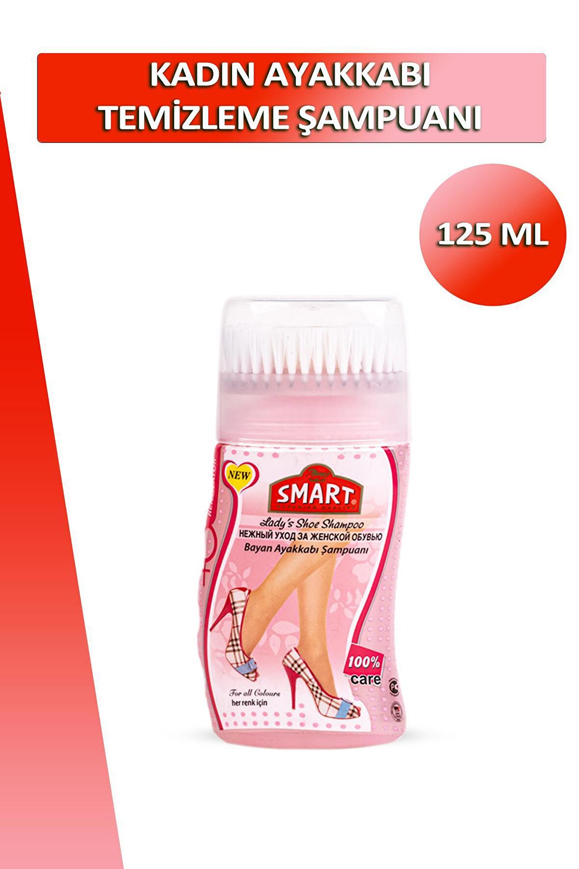 Bağcık + Smart Kadın Ayakkabı Temizleme Şampuanı 125 ML Set