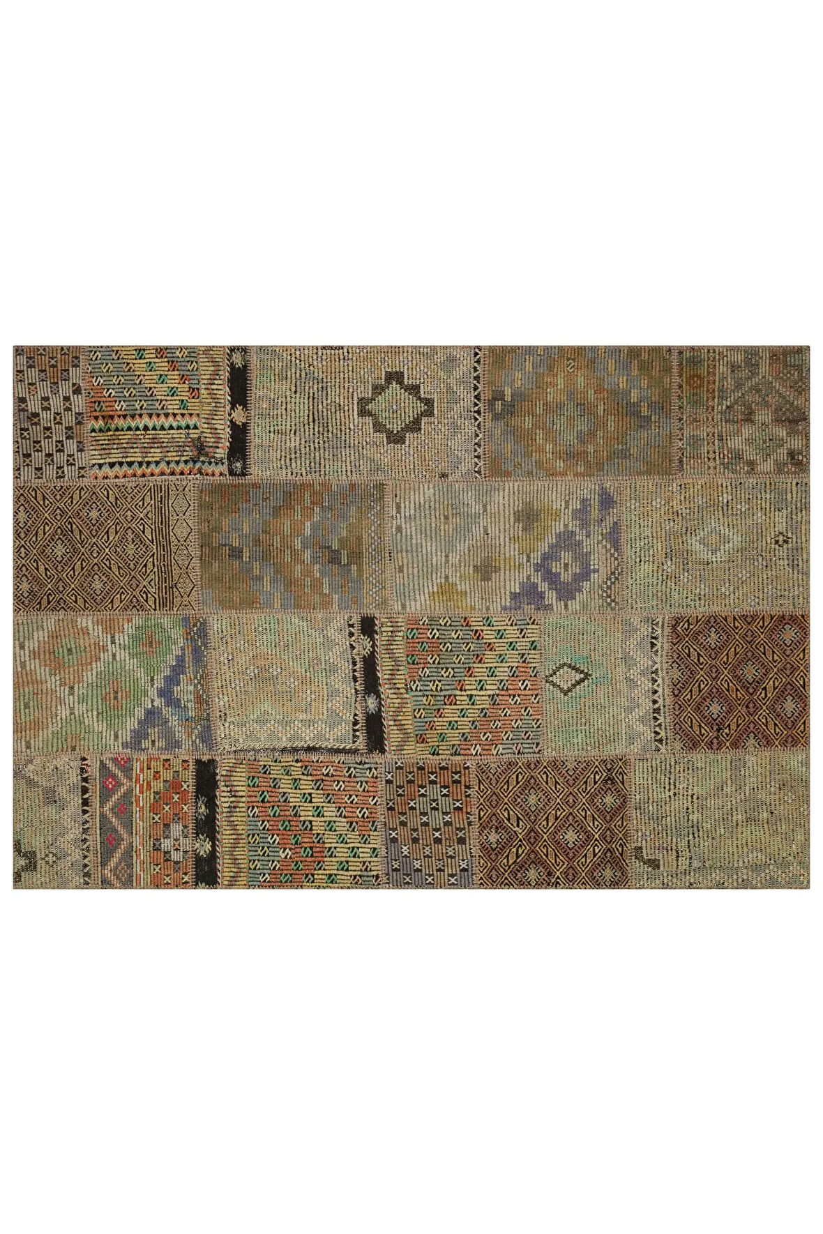Klasik Modern Patchwork Halı 160 X 230 Cm 6094
