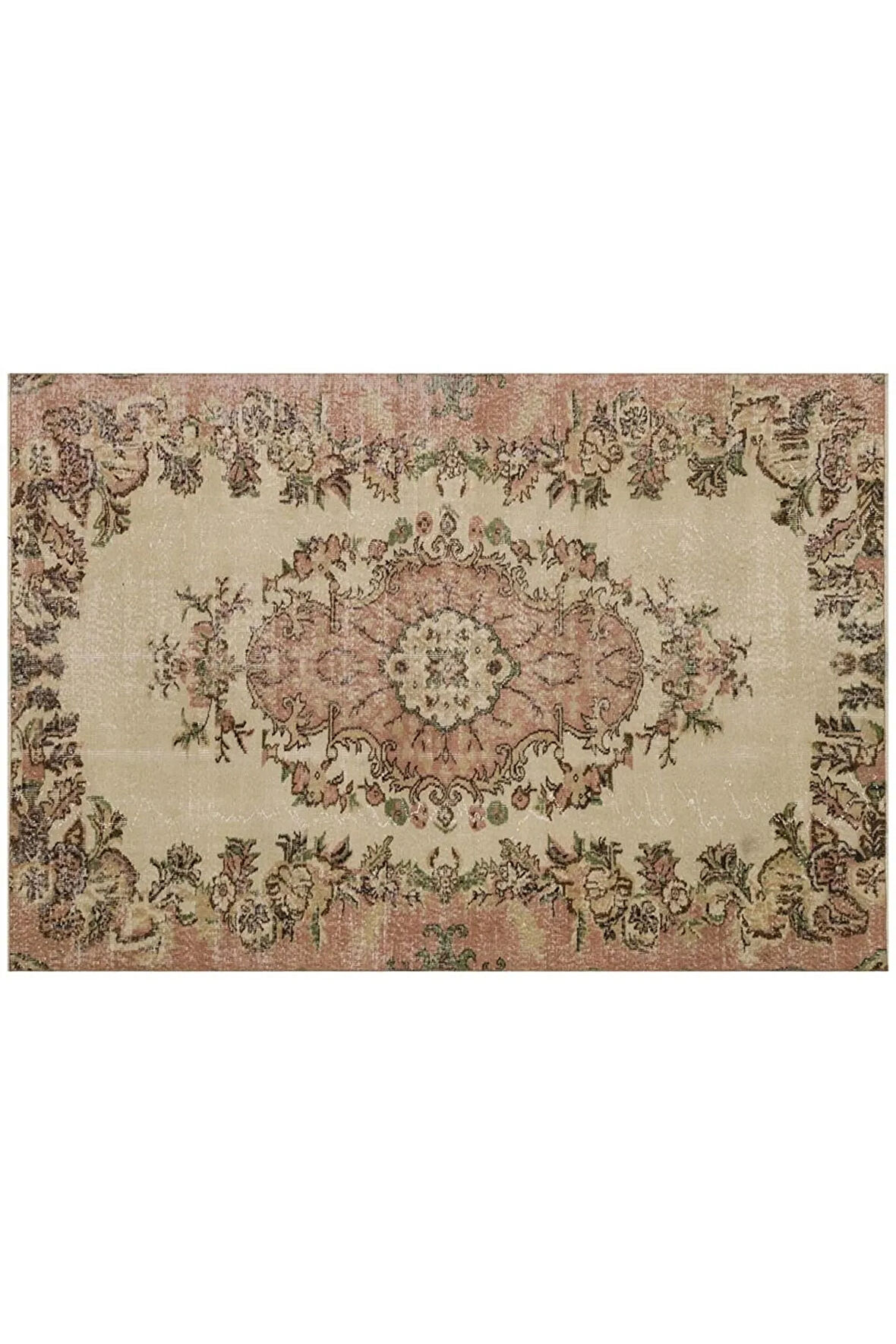 Eşsiz Anadolu Vintage Eskitme El Dokuma Halı 155 X 228 Cm 9156