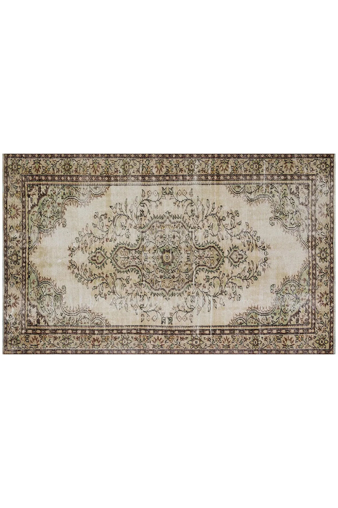 Eşsiz Vintage Eskitme Halı 160 x 261 cm 9277