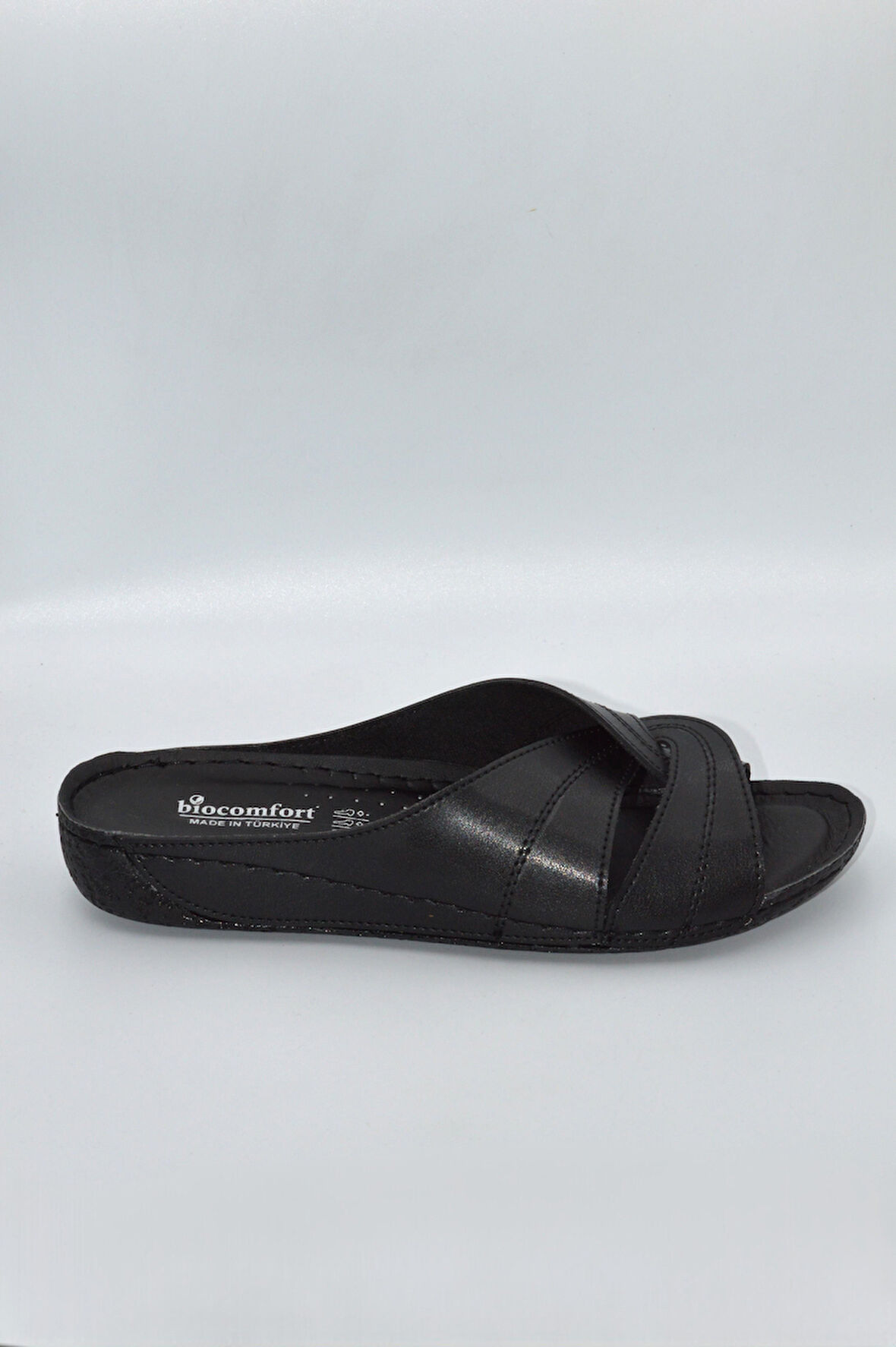 Salyangoz Model Anatomik Dört Mevsim Kadın Siyah Terlik - 1003