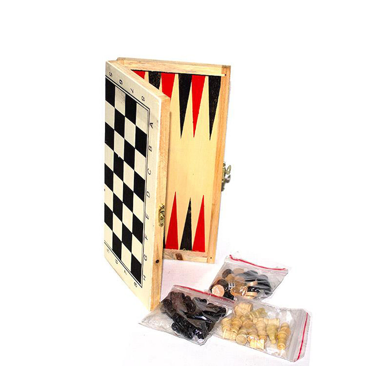 Ahşap Tavla Satranç Takım Seti