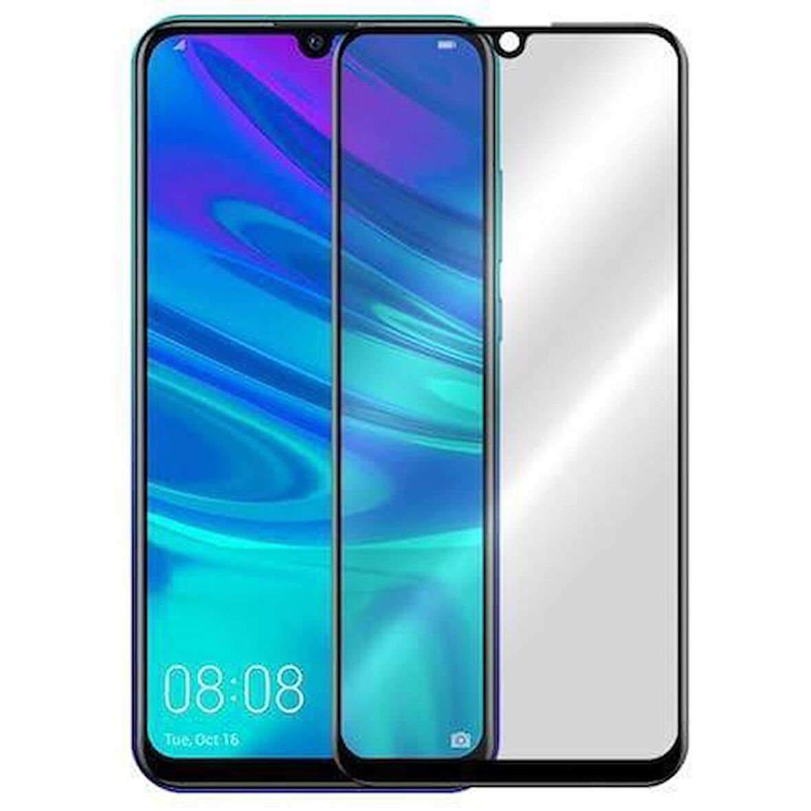 NANO Cam HUAWEİ Mate 20 Lite Siyah Kırılmaz Cam Ekran Koruyucu