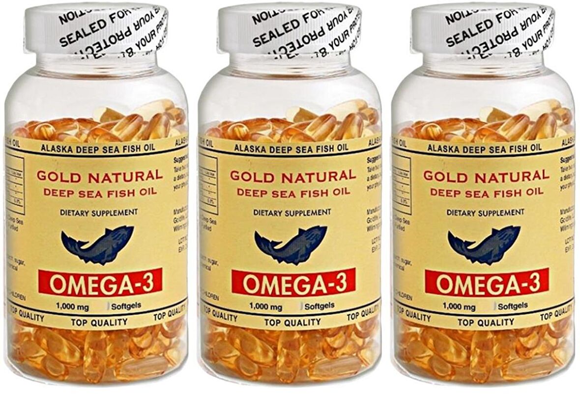 Gold Natural Omega 3 1000 Mg Balık Yağı 3x100 Softgel