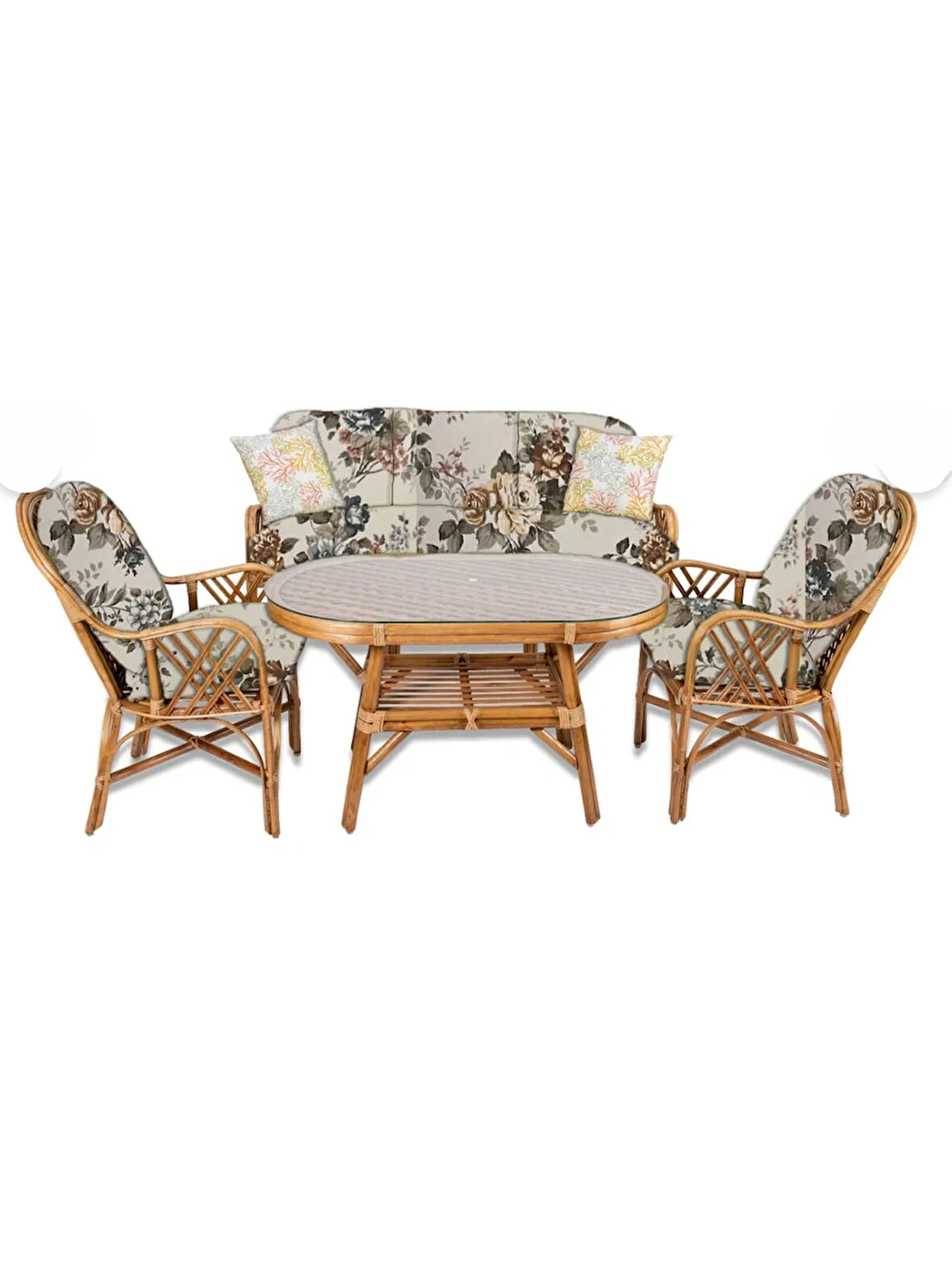 UĞURLU BAMBU MOBİLYA Romano 5 li Oturma Grubu