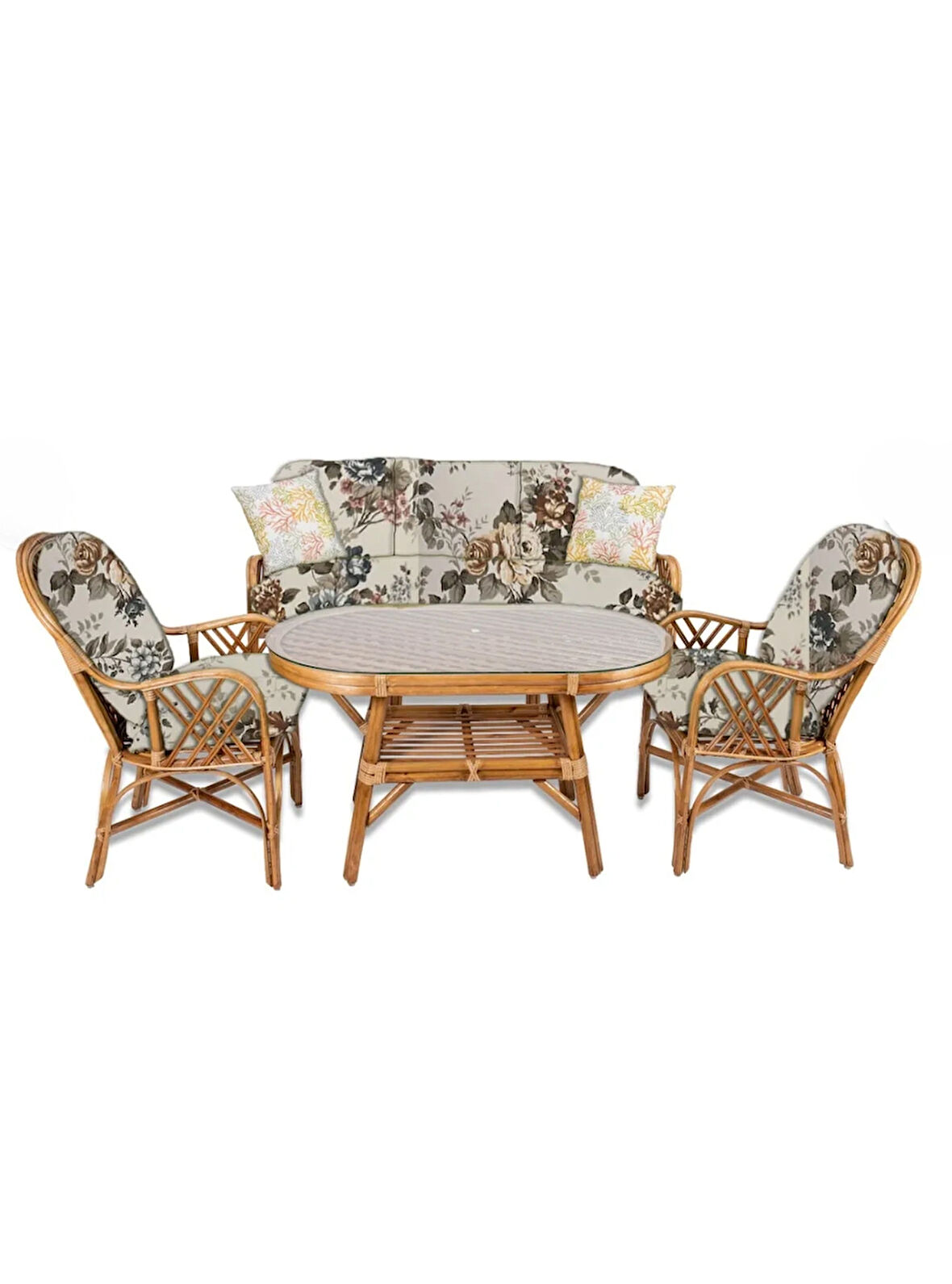 UĞURLU BAMBU MOBİLYA Romano 5 li Oturma Grubu