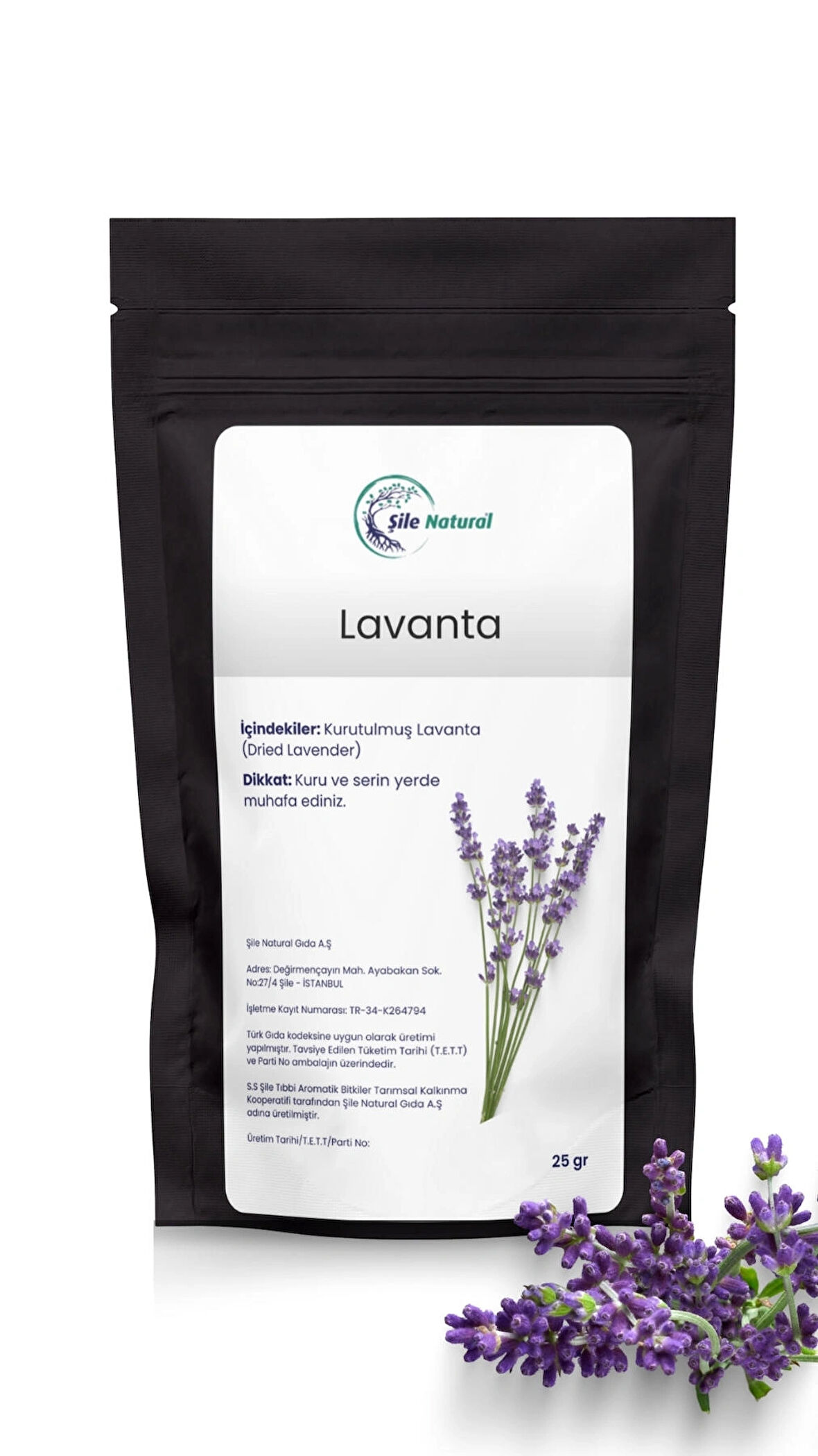 Kurutulmuş Lavanta - Tıbbi Aromatik Bitkiler Doğal Lavanta Çayı 20 gr