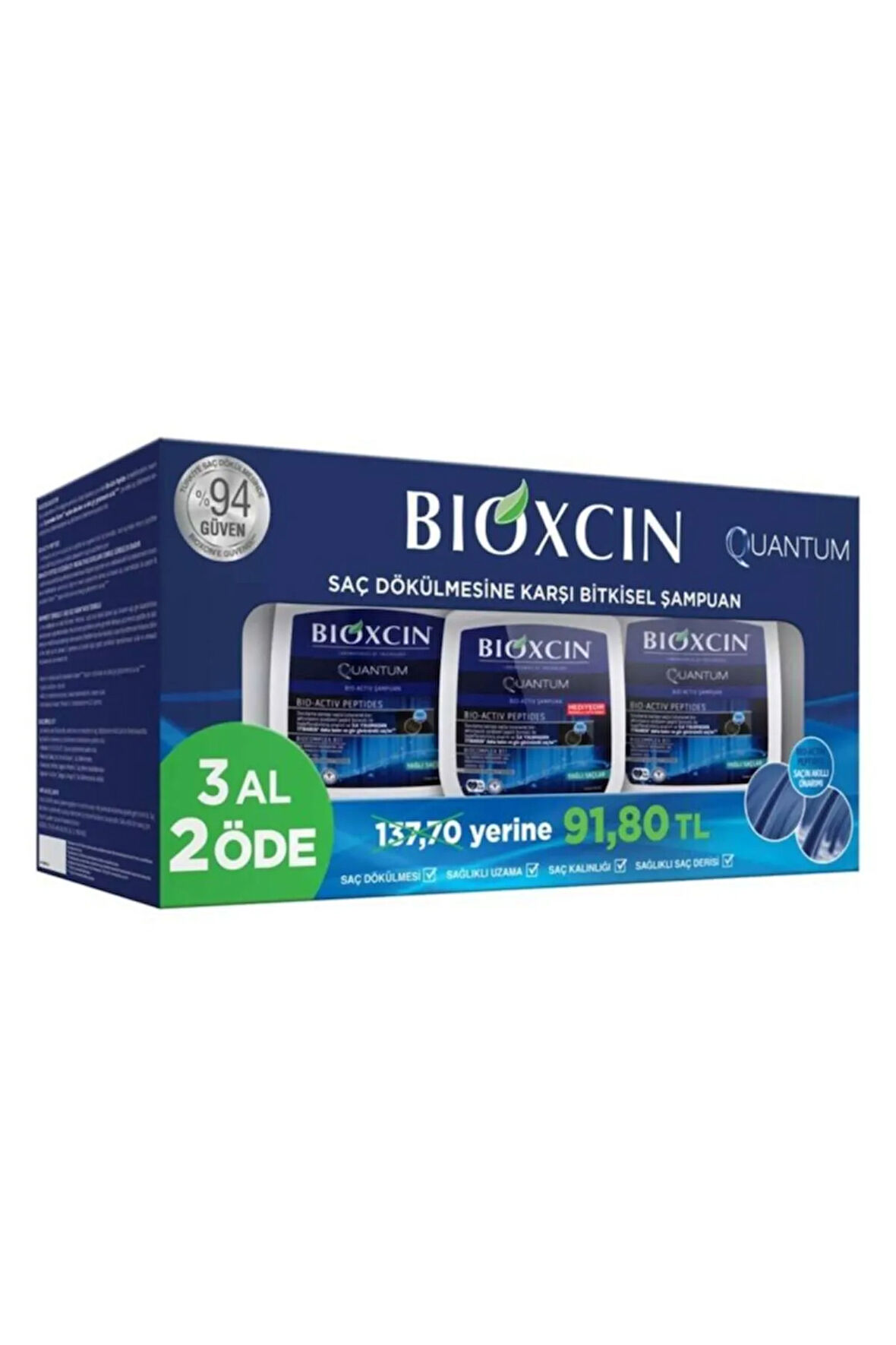 Quantum Bio-activ Şampuan 3 X 300 Ml