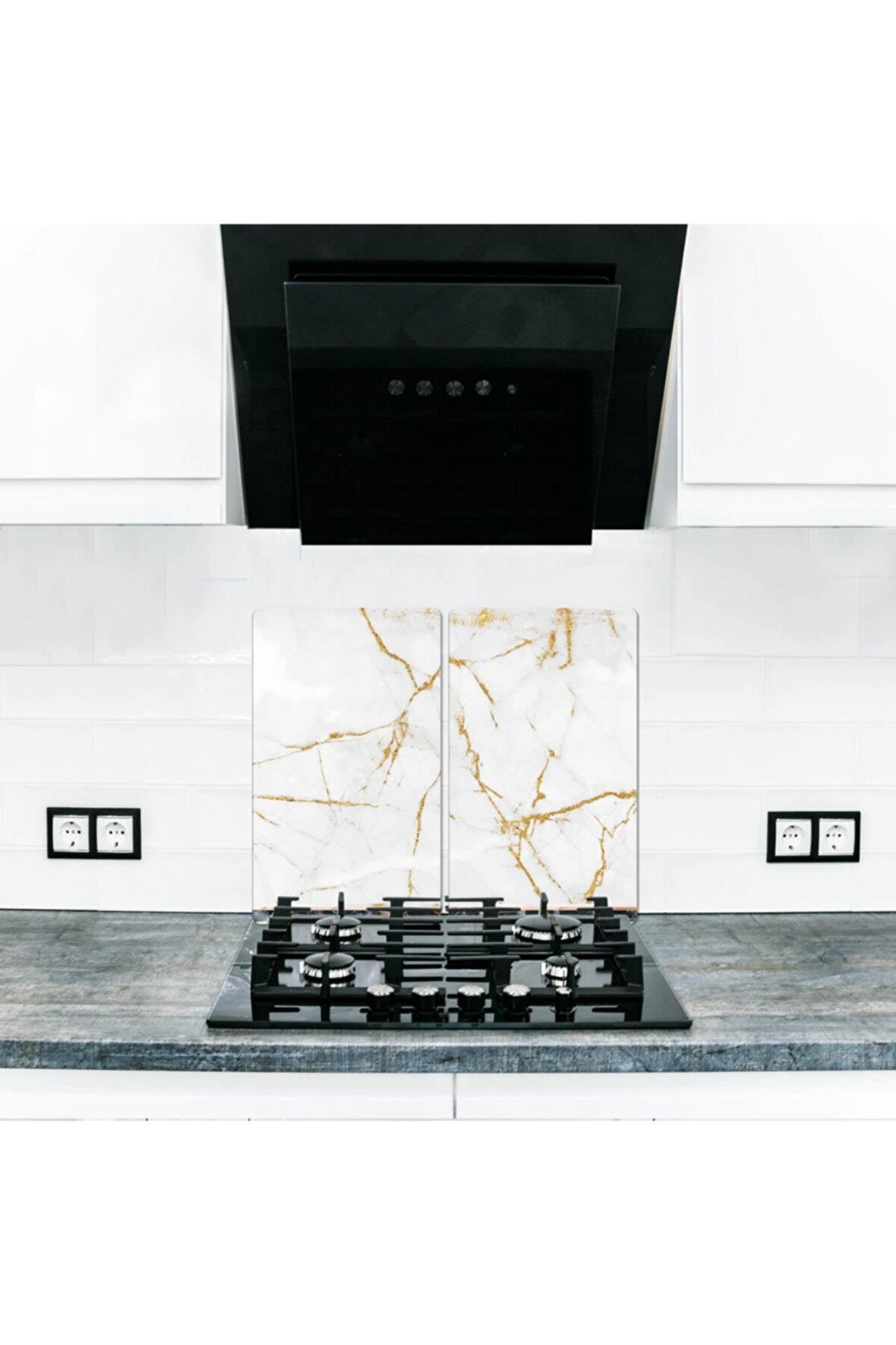 Çoklusim Cam Ocak Koruyucu Ve Cam Kesme Tahtası 30 cm X 52 cm 2 Parça 