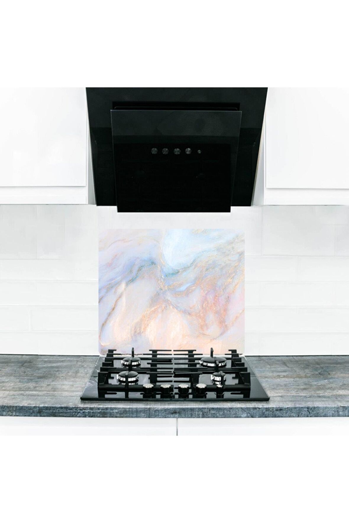 Ezgi Cam Ocak Koruyucu Ve Cam Kesme Tahtası 50 cm X 56 cm Tek Parça