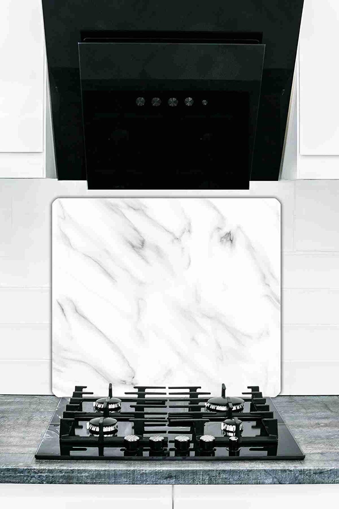 Model 22 Cam Ocak Koruyucu Ve Cam Kesme Tahtası 50 cm X 56 cm Tek Parça