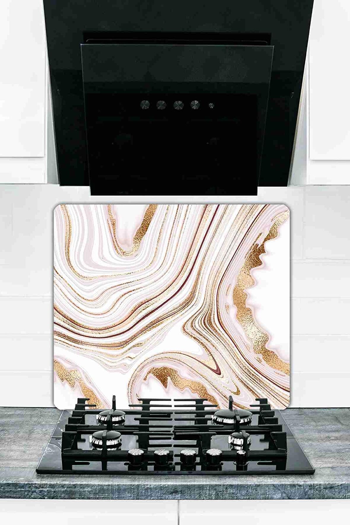 Model 26 Cam Ocak Koruyucu Ve Cam Kesme Tahtası 50 cm X 56 cm Tek Parça