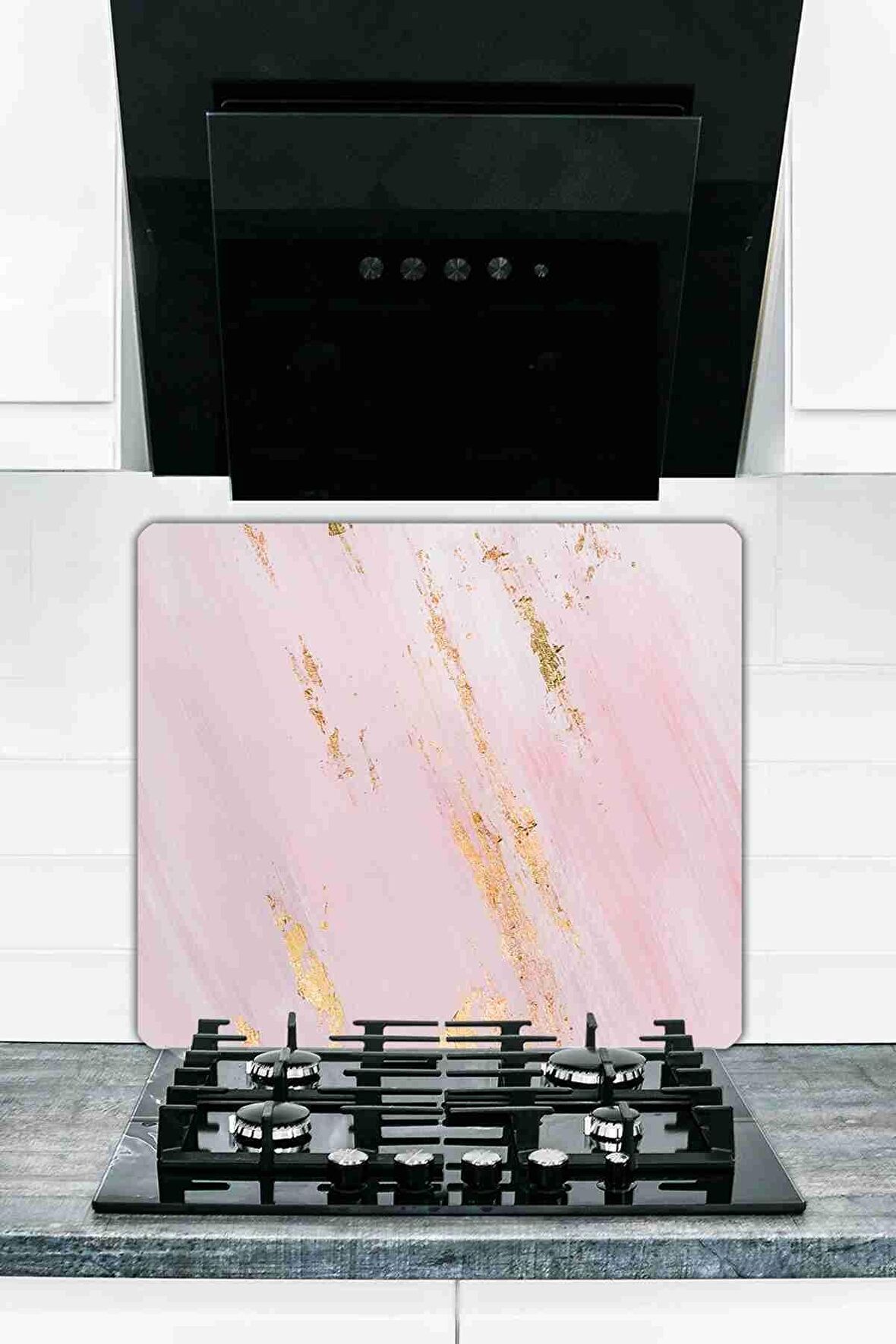 Model 30 Cam Ocak Koruyucu Ve Cam Kesme Tahtası 50 cm X 56 cm Tek Parça